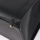 GUCCI Bamboo Tote Bag Leather Black Gold 002 0260 Auth LNZ335-14