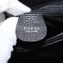 GUCCI Bamboo Tote Bag Leather Black Gold 002 0260 Auth LNZ335-15