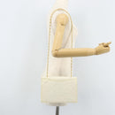 CHANEL Matelasse Chain Shoulder Bag Lamb Skin White Gold CC Auth LNZ336A-23
