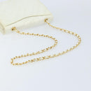 CHANEL Matelasse Chain Shoulder Bag Lamb Skin White Gold CC Auth LNZ336A-7