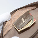 GUCCI GG Supreme Web Sherry Line Clutch Bag PVC Beige Gold 89 01 012 Auth LNZ341-9