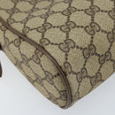 GUCCI GG Supreme Web Sherry Line Clutch Bag PVC Beige Gold 89 01 012 Auth LNZ341-14