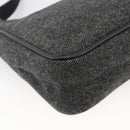PRADA Hand Pouch Wool Gray Auth LNZ343-12