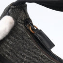 PRADA Hand Pouch Wool Gray Auth LNZ343-16