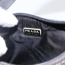 PRADA Hand Pouch Wool Gray Auth LNZ343-17