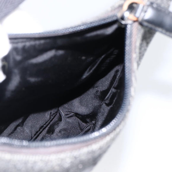 PRADA Hand Pouch Wool Gray Auth LNZ343