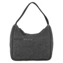 PRADA Hand Pouch Wool Gray Auth LNZ343-2