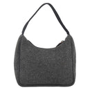 PRADA Hand Pouch Wool Gray Auth LNZ343-3