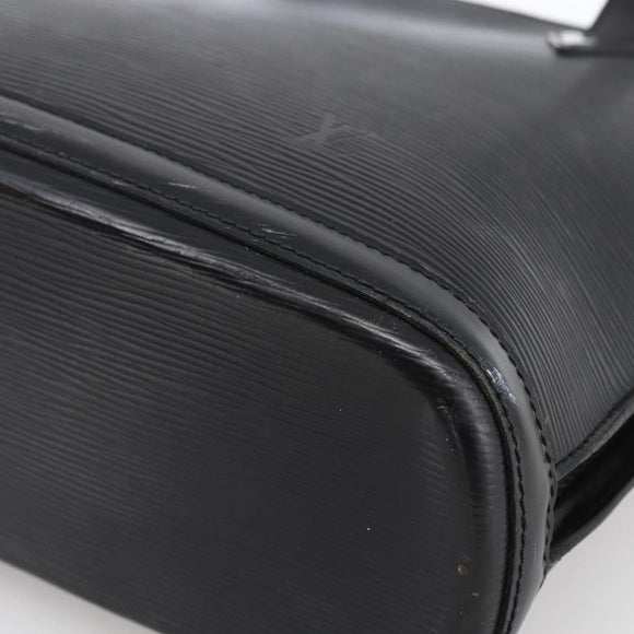 LOUIS VUITTON Epi Lussac Shoulder Bag Black M52282 LV Auth LNZ347