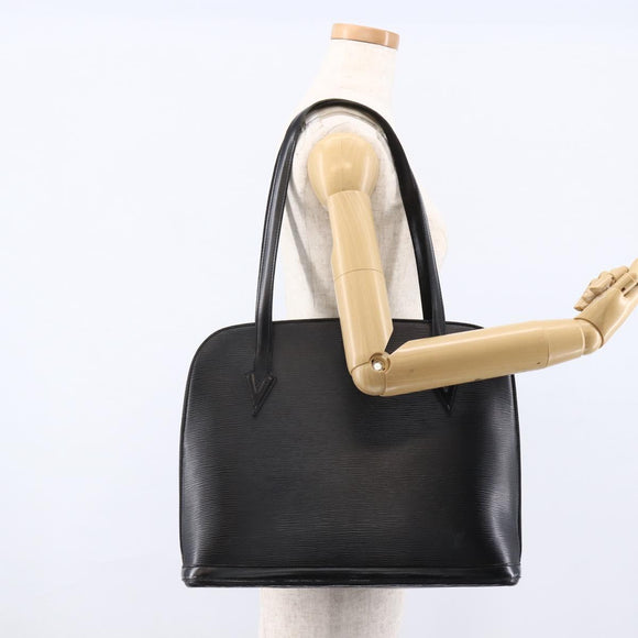 LOUIS VUITTON Epi Lussac Shoulder Bag Black M52282 LV Auth LNZ347