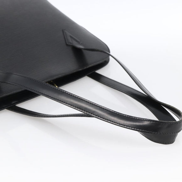 LOUIS VUITTON Epi Lussac Shoulder Bag Black M52282 LV Auth LNZ347