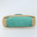 GUCCI GG Canvas Hand Bag Beige Silver 113011 Auth LNZ350-9