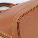 LOUIS VUITTON Epi Alma Handtas Bruin Zipangu Goud M52148 LV Auth LNZ351-15