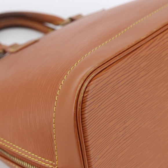 LOUIS VUITTON Epi Alma Handtas Bruin Zipangu Goud M52148 LV Auth LNZ351