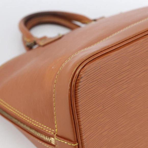 LOUIS VUITTON Epi Alma Handtas Bruin Zipangu Goud M52148 LV Auth LNZ351