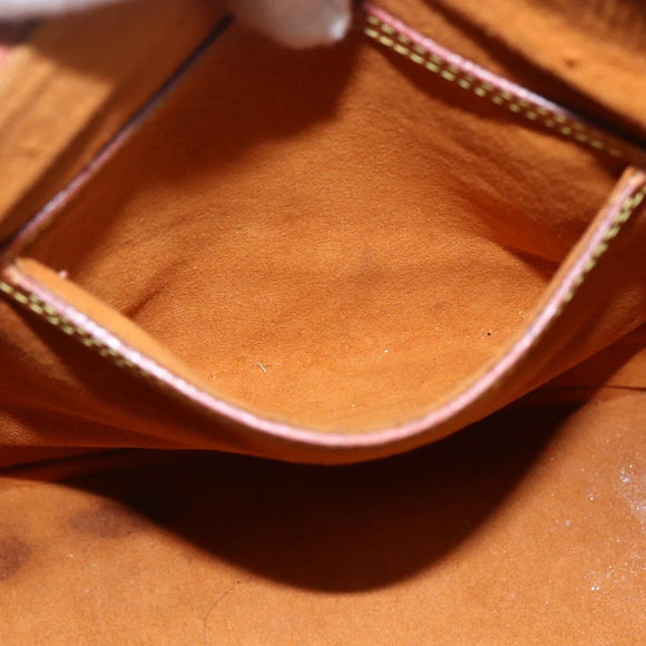LOUIS VUITTON Epi Alma Handtas Bruin Zipangu Goud M52148 LV Auth LNZ351