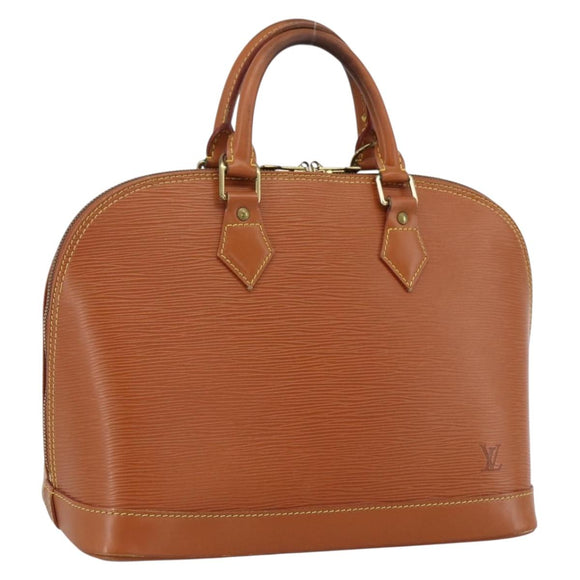 LOUIS VUITTON Epi Alma Handtas Bruin Zipangu Goud M52148 LV Auth LNZ351