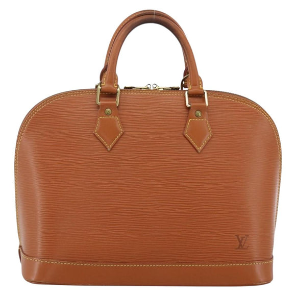 LOUIS VUITTON Epi Alma Handtas Bruin Zipangu Goud M52148 LV Auth LNZ351