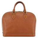 LOUIS VUITTON Epi Alma Handtas Bruin Zipangu Goud M52148 LV Auth LNZ351-2