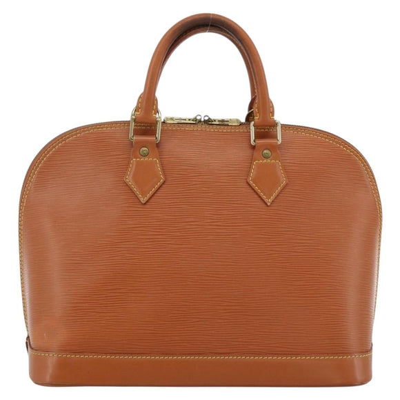 LOUIS VUITTON Epi Alma Handtas Bruin Zipangu Goud M52148 LV Auth LNZ351
