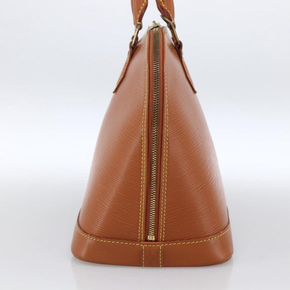 LOUIS VUITTON Epi Alma Handtas Bruin Zipangu Goud M52148 LV Auth LNZ351