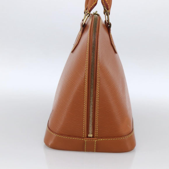 LOUIS VUITTON Epi Alma Handtas Bruin Zipangu Goud M52148 LV Auth LNZ351