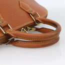 LOUIS VUITTON Epi Alma Handtas Bruin Zipangu Goud M52148 LV Auth LNZ351-8