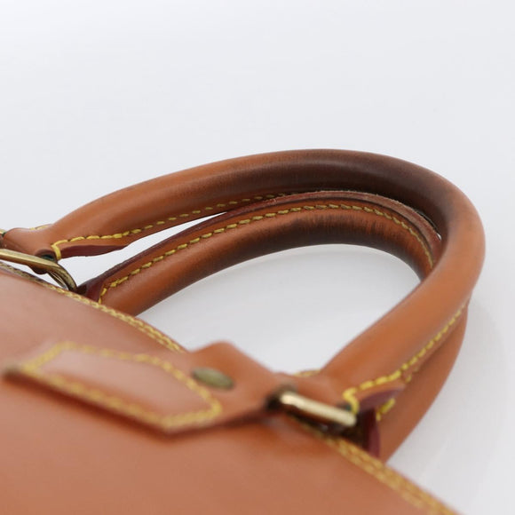 LOUIS VUITTON Epi Alma Handtas Bruin Zipangu Goud M52148 LV Auth LNZ351