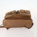 GUCCI Bamboo Backpack Suede Brown Gold 003 2058 0016 Auth LNZ352-11