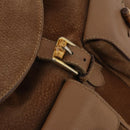 GUCCI Bamboo Backpack Suede Brown Gold 003 2058 0016 Auth LNZ352-16