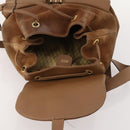 GUCCI Bamboo Backpack Suede Brown Gold 003 2058 0016 Auth LNZ352-18