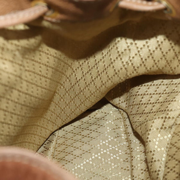 GUCCI Bamboo Backpack Suede Brown Gold 003 2058 0016 Auth LNZ352
