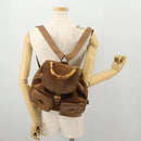 GUCCI Bamboo Backpack Suede Brown Gold 003 2058 0016 Auth LNZ352-28
