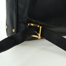 TIFFANY&Co. Backpack Leather Black Gold Auth LNZ354V-9