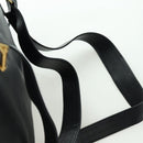 TIFFANY&Co. Backpack Leather Black Gold Auth LNZ354V-15
