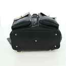 TIFFANY&Co. Backpack Leather Black Gold Auth LNZ354V-5