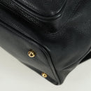 TIFFANY&Co. Backpack Leather Black Gold Auth LNZ354V-17