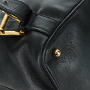 TIFFANY&Co. Backpack Leather Black Gold Auth LNZ354V-18