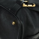 TIFFANY&Co. Backpack Leather Black Gold Auth LNZ354V-19