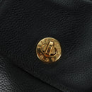 TIFFANY&Co. Backpack Leather Black Gold Auth LNZ354V-20