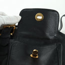 TIFFANY&Co. Backpack Leather Black Gold Auth LNZ354V-21