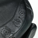 TIFFANY&Co. Backpack Leather Black Gold Auth LNZ354V-10