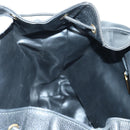 TIFFANY&Co. Backpack Leather Black Gold Auth LNZ354V-26
