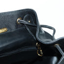 TIFFANY&Co. Backpack Leather Black Gold Auth LNZ354V-28