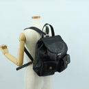 TIFFANY&Co. Backpack Leather Black Gold Auth LNZ354V-31