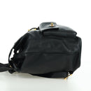 TIFFANY&Co. Backpack Leather Black Gold Auth LNZ354V-3
