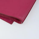 SAINT LAURENT Y Line Clutch Bag Leather Pink Gold 311213 Auth LNZ355-16