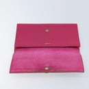 SAINT LAURENT Y Line Clutch Bag Leather Pink Gold 311213 Auth LNZ355-9