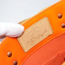 LOUIS VUITTON Monogram Vernis Fluo Reade MM Bag Orange Pink M91902 Auth LNZ356-19