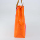 LOUIS VUITTON Monogram Vernis Fluo Reade MM Bag Orange Pink M91902 Auth LNZ356-3